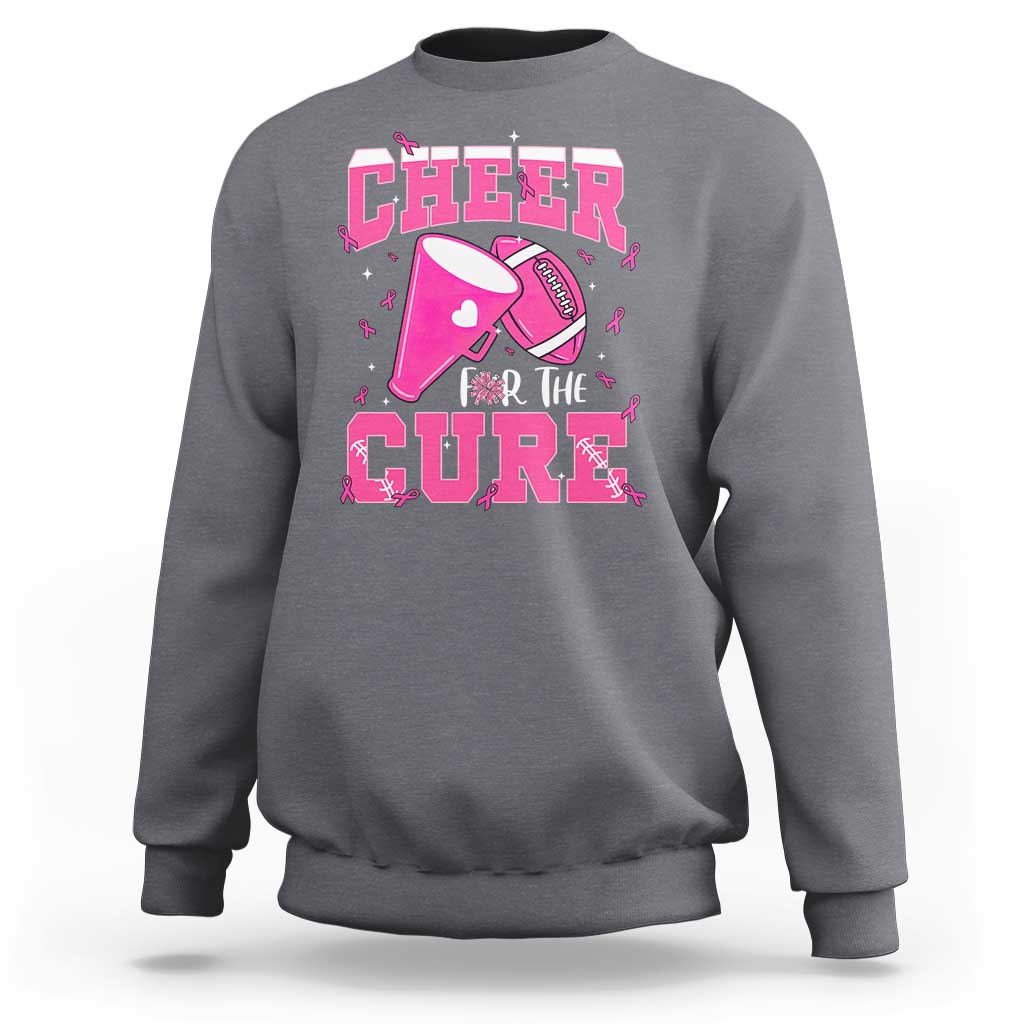 Breast Cancer Awareness Sweatshirt Funny Cheer For The Cure Gift - Wonder Print Shop