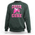 Breast Cancer Awareness Sweatshirt Funny Cheer For The Cure Gift - Wonder Print Shop