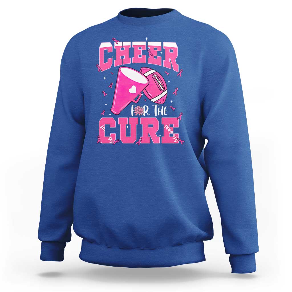 Breast Cancer Awareness Sweatshirt Funny Cheer For The Cure Gift - Wonder Print Shop