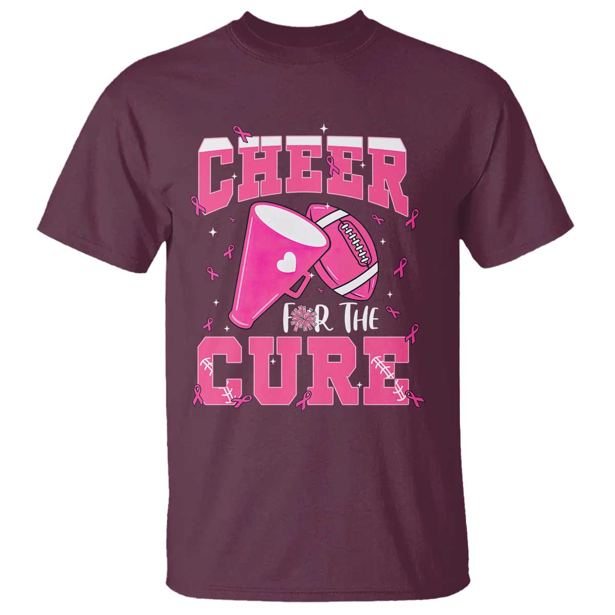 Breast Cancer Awareness T Shirt Funny Cheer For The Cure Gift - Wonder Print Shop