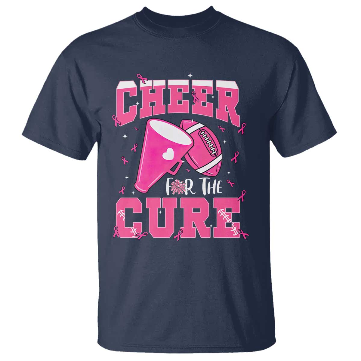 Breast Cancer Awareness T Shirt Funny Cheer For The Cure Gift - Wonder Print Shop