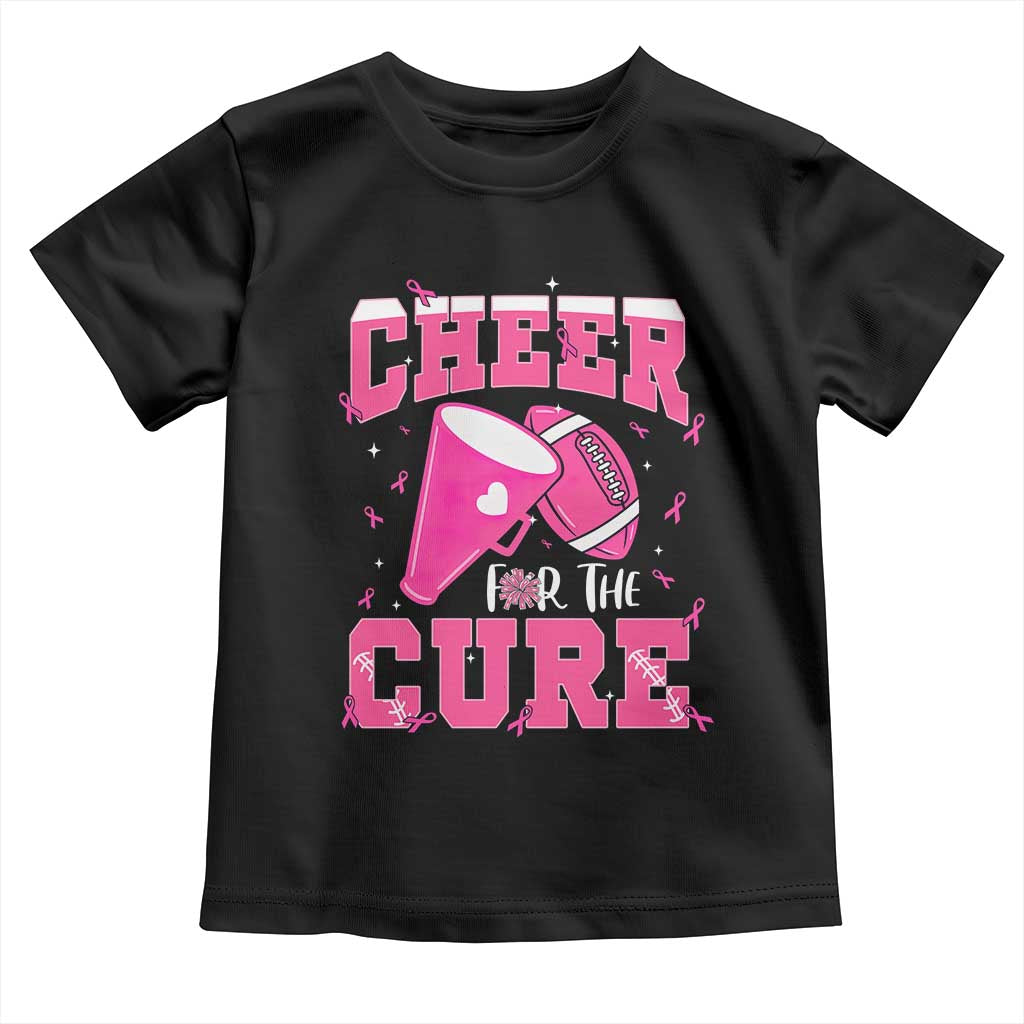 Breast Cancer Awareness Toddler T Shirt Funny Cheer For The Cure Gift - Wonder Print Shop
