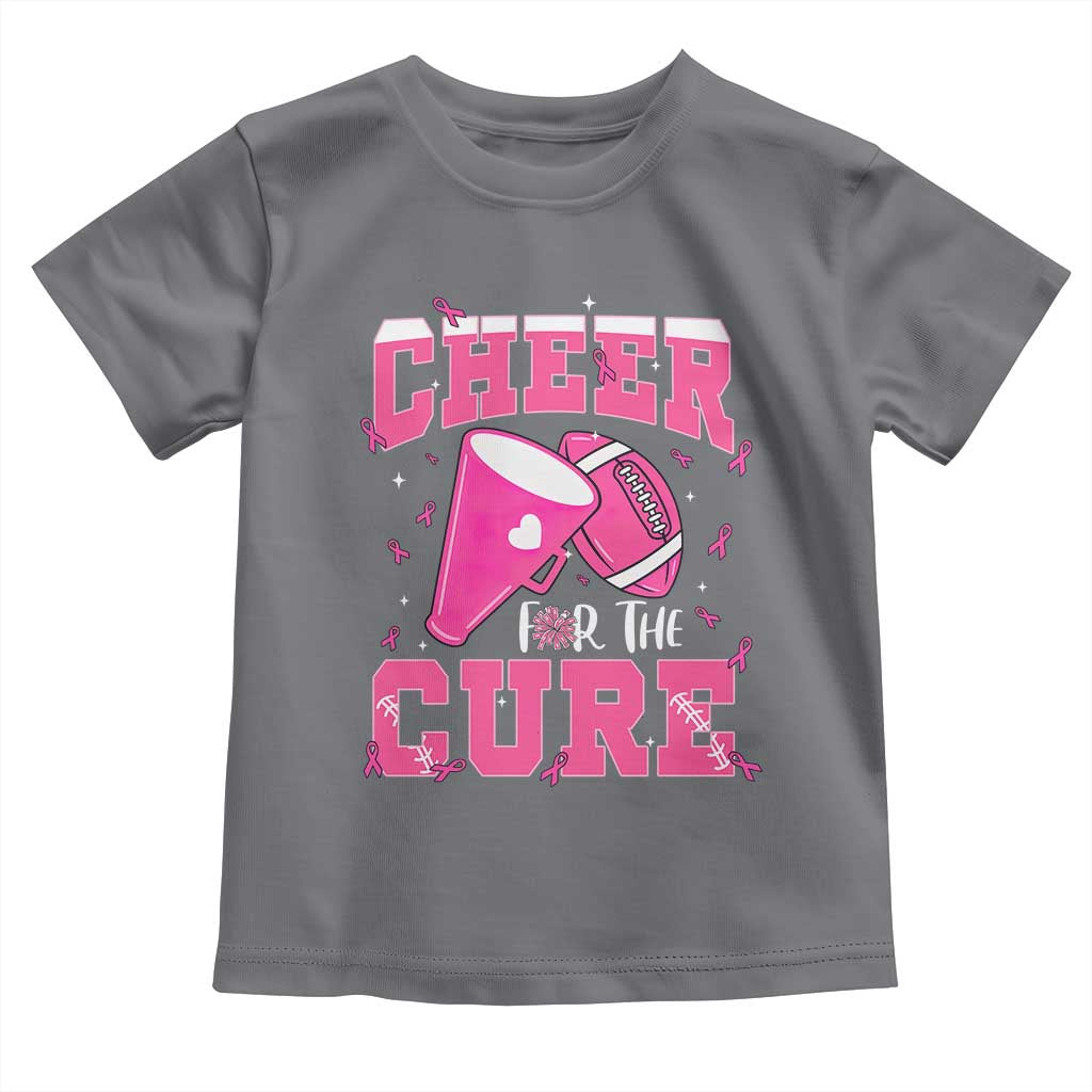 Breast Cancer Awareness Toddler T Shirt Funny Cheer For The Cure Gift - Wonder Print Shop