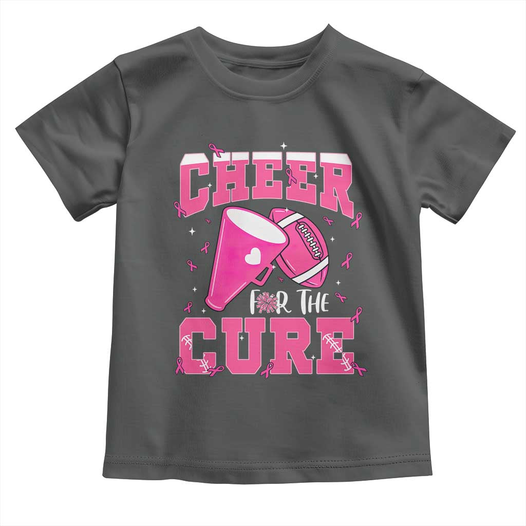 Breast Cancer Awareness Toddler T Shirt Funny Cheer For The Cure Gift - Wonder Print Shop