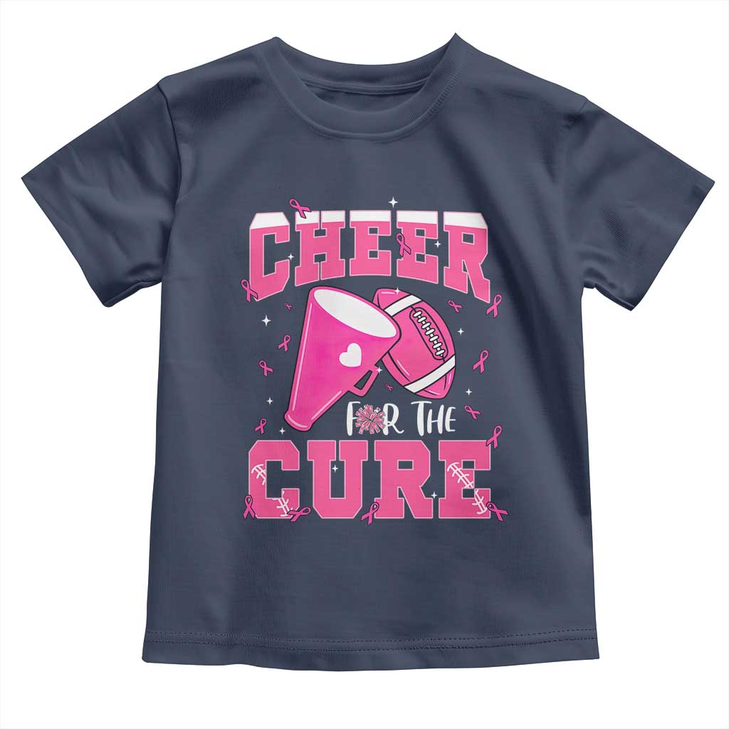 Breast Cancer Awareness Toddler T Shirt Funny Cheer For The Cure Gift - Wonder Print Shop