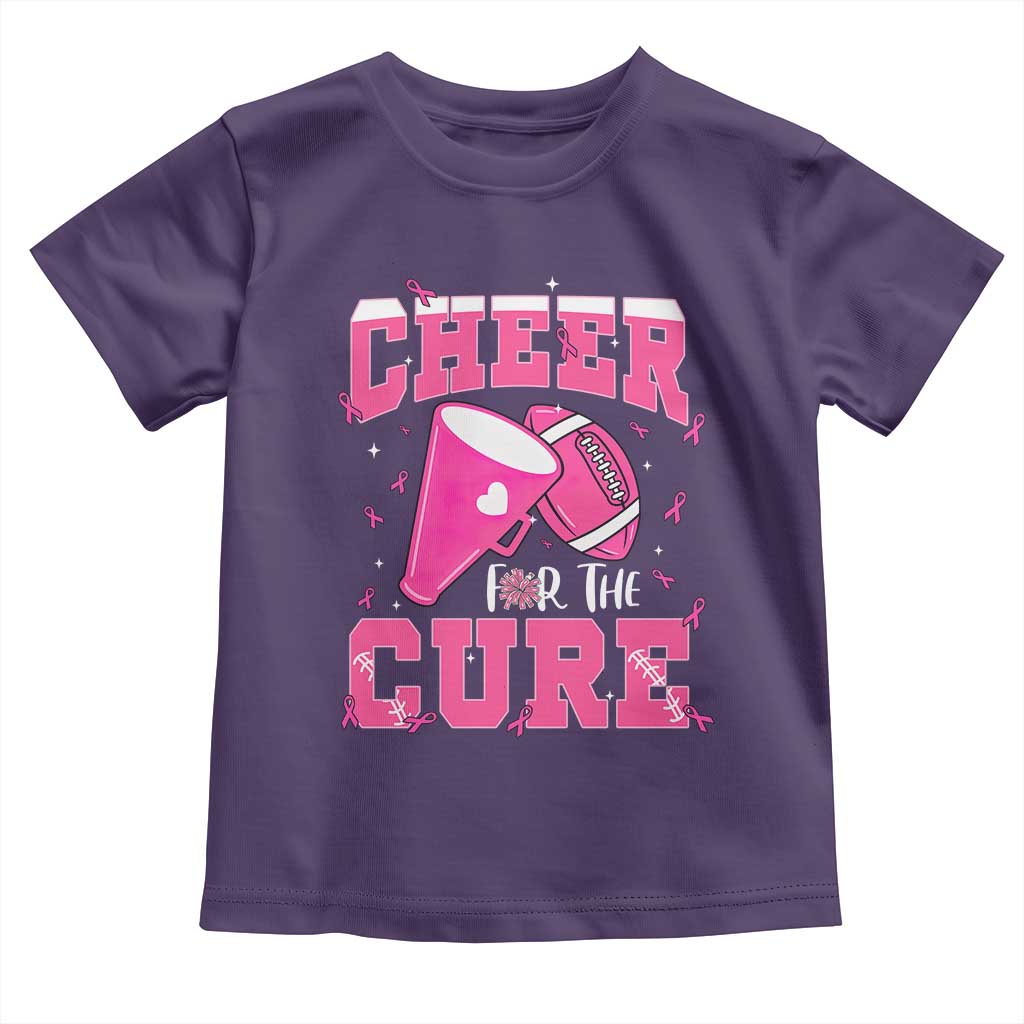 Breast Cancer Awareness Toddler T Shirt Funny Cheer For The Cure Gift - Wonder Print Shop