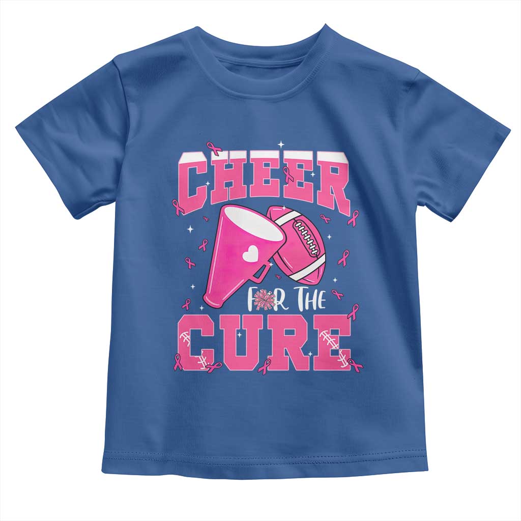 Breast Cancer Awareness Toddler T Shirt Funny Cheer For The Cure Gift - Wonder Print Shop