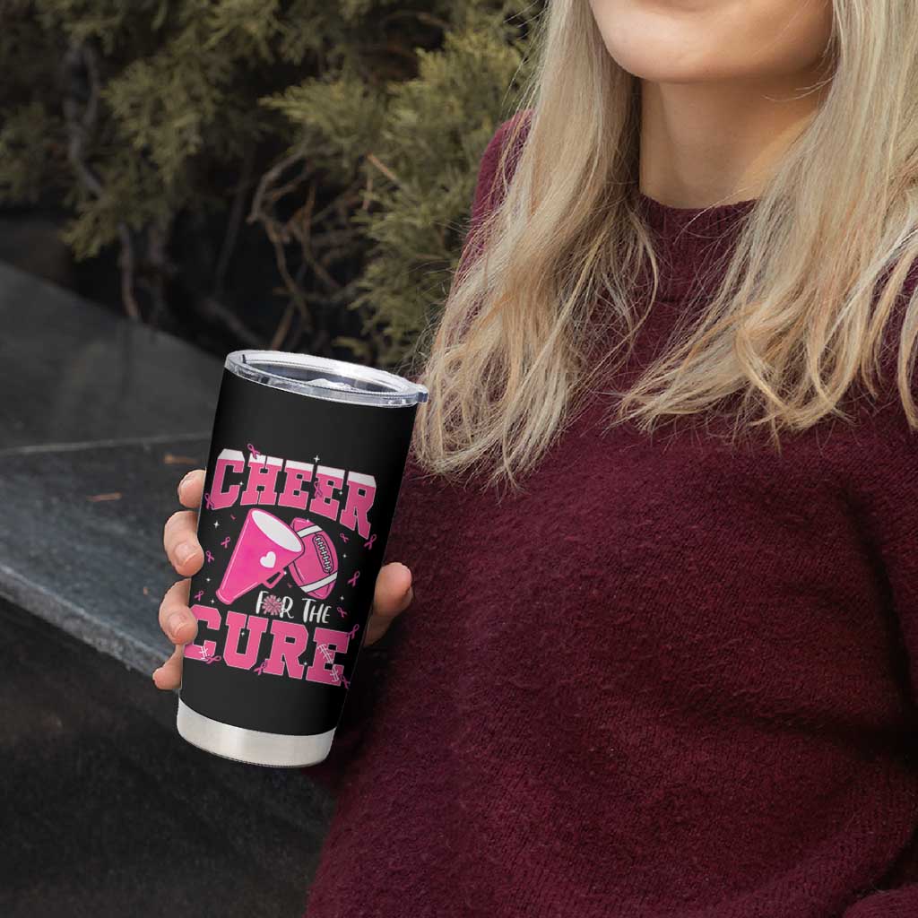 Breast Cancer Awareness Tumbler Cup Funny Cheer For The Cure Gift