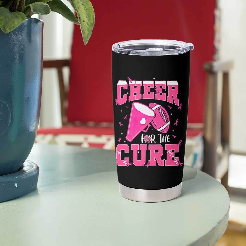 Breast Cancer Awareness Tumbler Cup Funny Cheer For The Cure Gift