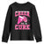 Breast Cancer Awareness Youth Sweatshirt Funny Cheer For The Cure Gift - Wonder Print Shop