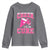 Breast Cancer Awareness Youth Sweatshirt Funny Cheer For The Cure Gift - Wonder Print Shop
