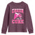 Breast Cancer Awareness Youth Sweatshirt Funny Cheer For The Cure Gift - Wonder Print Shop