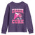 Breast Cancer Awareness Youth Sweatshirt Funny Cheer For The Cure Gift - Wonder Print Shop