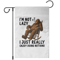 Funny Bigfoot Garden Flag I Am Not Lazy I Just Really Enjoy Doing Nothing - Wonder Print Shop
