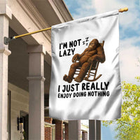 Funny Bigfoot Garden Flag I Am Not Lazy I Just Really Enjoy Doing Nothing - Wonder Print Shop