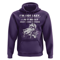 Lazy Raccoon Hoodie Funny I Am Not Lazy I Just Really Enjoy Doing Nothing - Wonder Print Shop