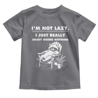 Lazy Raccoon Toddler T Shirt Funny I Am Not Lazy I Just Really Enjoy Doing Nothing - Wonder Print Shop