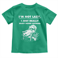 Lazy Raccoon Toddler T Shirt Funny I Am Not Lazy I Just Really Enjoy Doing Nothing - Wonder Print Shop