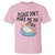 Funny Cat Lover T Shirt Please Do Not Make Me Do Stuff - Wonder Print Shop