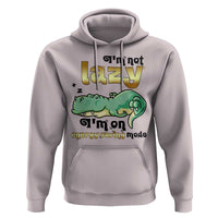 Funny Dinosaur Lover Hoodie I Am Not Lazy I Am On Energy Saving Mode - Wonder Print Shop