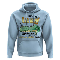 Funny Dinosaur Lover Hoodie I Am Not Lazy I Am On Energy Saving Mode - Wonder Print Shop