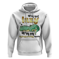 Funny Dinosaur Lover Hoodie I Am Not Lazy I Am On Energy Saving Mode - Wonder Print Shop