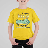 Funny Dinosaur Lover T Shirt For Kid I Am Not Lazy I Am On Energy Saving Mode - Wonder Print Shop