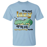 Funny Dinosaur Lover T Shirt I Am Not Lazy I Am On Energy Saving Mode - Wonder Print Shop