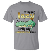 Funny Dinosaur Lover T Shirt I Am Not Lazy I Am On Energy Saving Mode - Wonder Print Shop