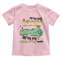 Funny Dinosaur Lover Toddler T Shirt I Am Not Lazy I Am On Energy Saving Mode - Wonder Print Shop