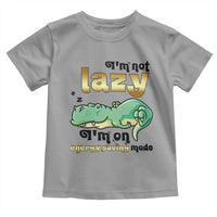 Funny Dinosaur Lover Toddler T Shirt I Am Not Lazy I Am On Energy Saving Mode - Wonder Print Shop