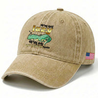 Funny Dinosaur Lover Washed Cotton Baseball Cap I Am Not Lazy I Am On Energy Saving Mode