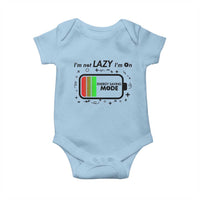 Funny Sarcastic Saying Baby Onesie I Am On Energy Saving Mode - Wonder Print Shop