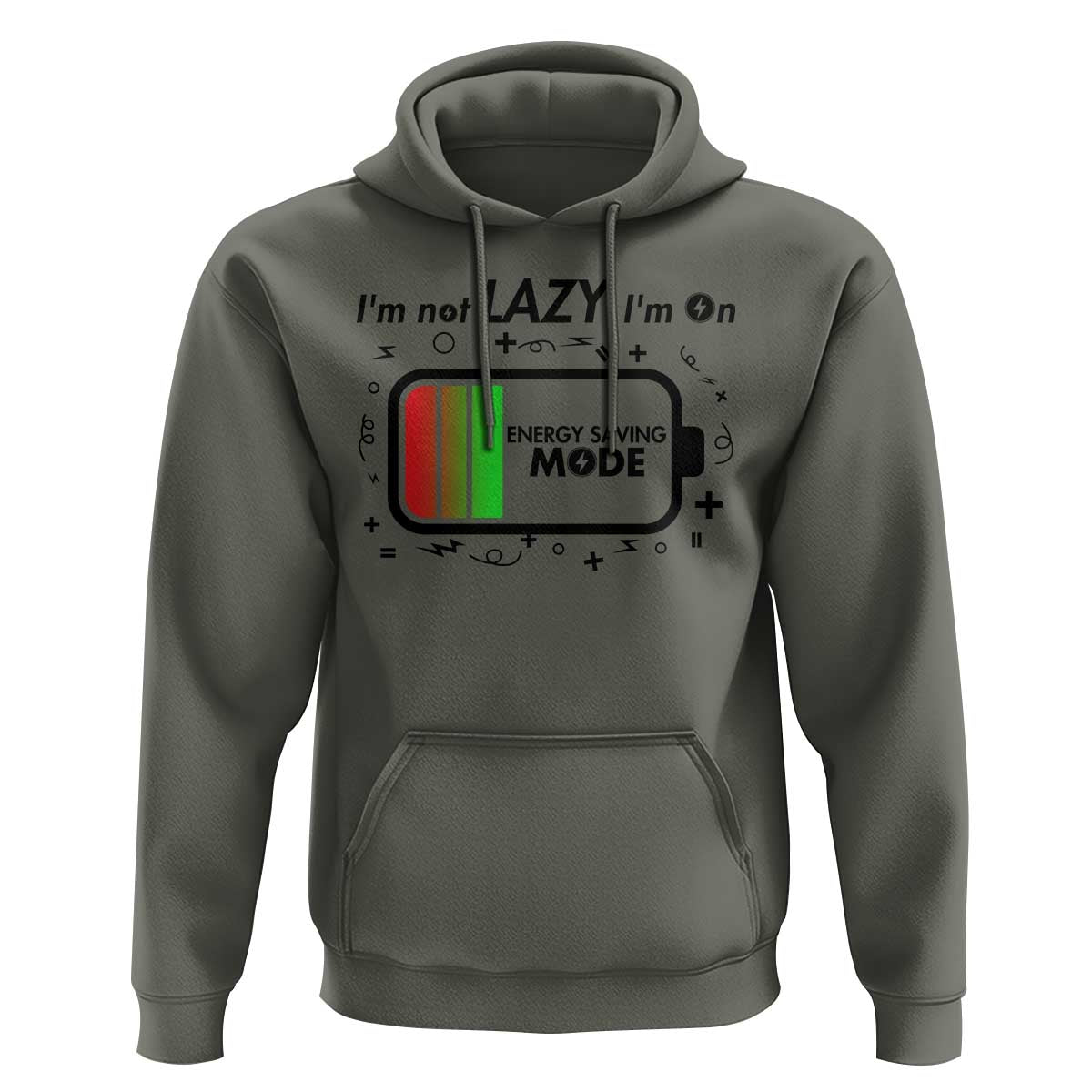 Funny Sarcastic Saying Hoodie I Am On Energy Saving Mode - Wonder Print Shop
