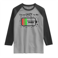 Funny Sarcastic Saying Raglan Shirt I Am On Energy Saving Mode - Wonder Print Shop