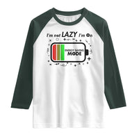 Funny Sarcastic Saying Raglan Shirt I Am On Energy Saving Mode - Wonder Print Shop