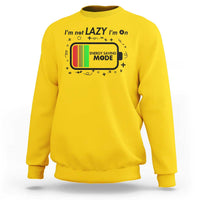 Funny Sarcastic Saying Sweatshirt I Am On Energy Saving Mode - Wonder Print Shop