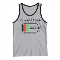 Funny Sarcastic Saying Tank Top I Am On Energy Saving Mode - Wonder Print Shop