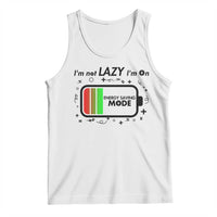 Funny Sarcastic Saying Tank Top I Am On Energy Saving Mode - Wonder Print Shop