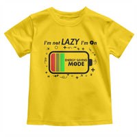 Funny Sarcastic Saying Toddler T Shirt I Am On Energy Saving Mode - Wonder Print Shop