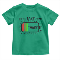 Funny Sarcastic Saying Toddler T Shirt I Am On Energy Saving Mode - Wonder Print Shop