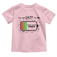 Funny Sarcastic Saying Toddler T Shirt I Am On Energy Saving Mode - Wonder Print Shop