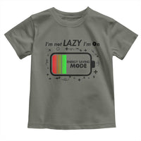Funny Sarcastic Saying Toddler T Shirt I Am On Energy Saving Mode - Wonder Print Shop