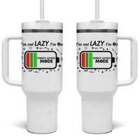 Funny Sarcastic Saying Tumbler With Handle I Am On Energy Saving Mode