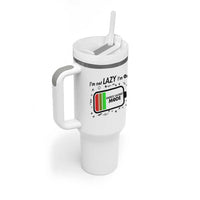 Funny Sarcastic Saying Tumbler With Handle I Am On Energy Saving Mode