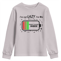 Funny Sarcastic Saying Youth Sweatshirt I Am On Energy Saving Mode - Wonder Print Shop