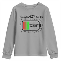Funny Sarcastic Saying Youth Sweatshirt I Am On Energy Saving Mode - Wonder Print Shop