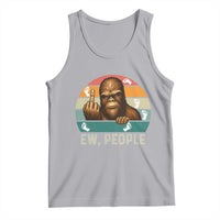 Bigfoot Lover Tank Top Funny Ew People Retro Sunset Design - Wonder Print Shop