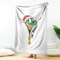 Funny Christmas Dinosaur Throw Blanket Ew People Xmas Gift - Wonder Print Shop