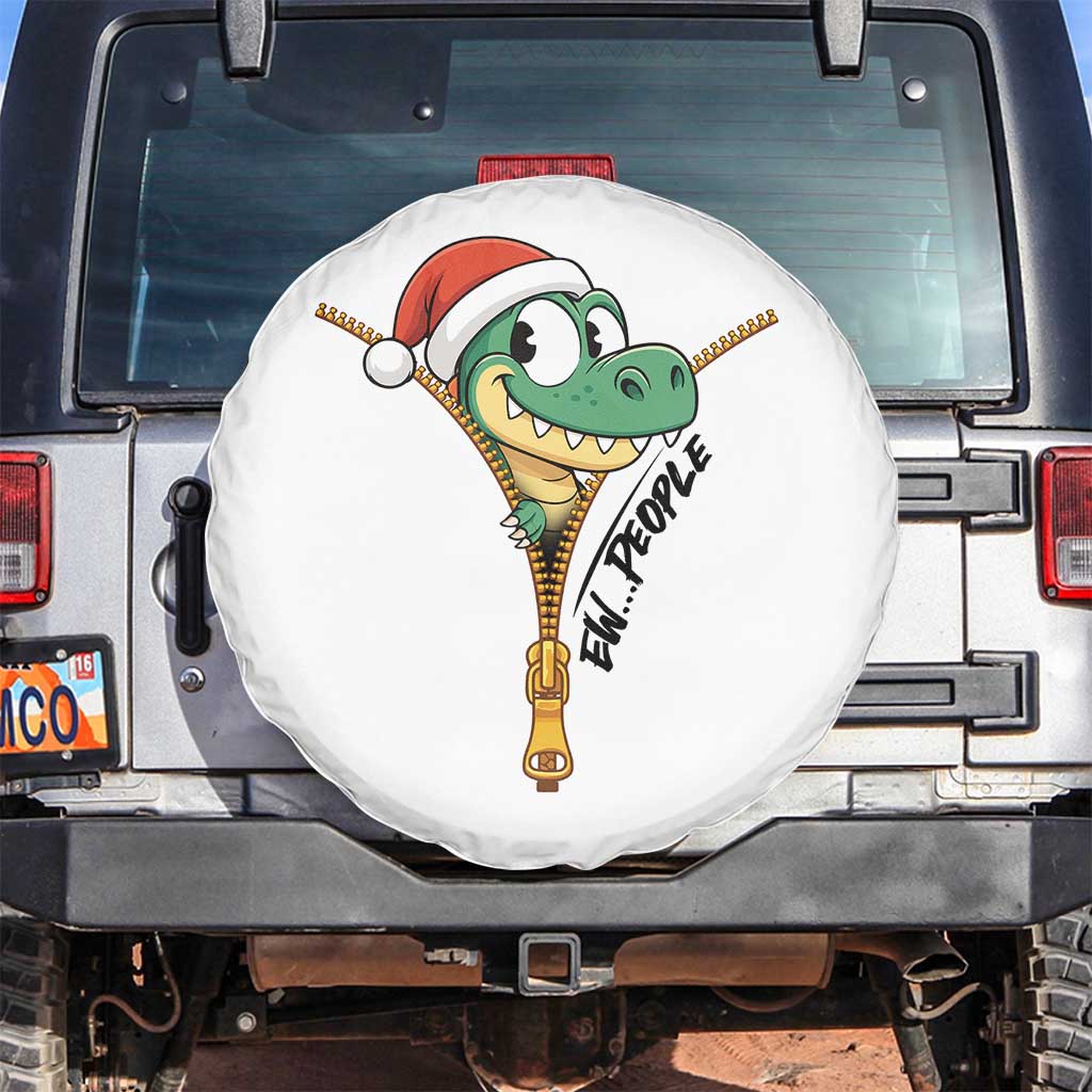 Funny Christmas Dinosaur Spare Tire Cover Ew People Xmas Gift - Wonder Print Shop